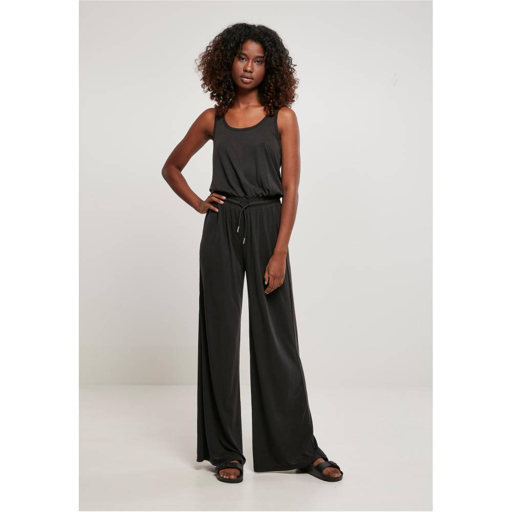 Urban Classics - Long Sleevless Modal Jumpsuit - Noir